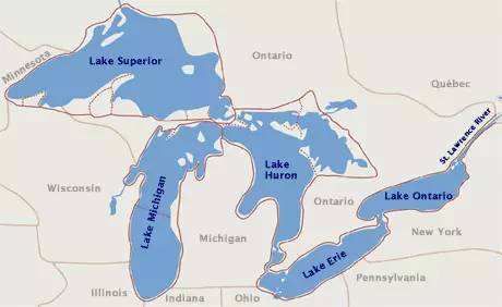 美国的五大湖地区是哪儿